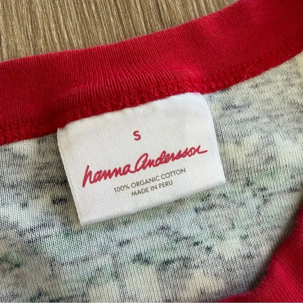 Hanna Andersson Holiday Gnome Sweet Gnome Organic Cotton 2-Piece Pajama Sz Small